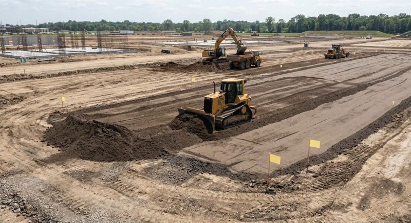 Parking Lot Excavation in Suwanee, GA