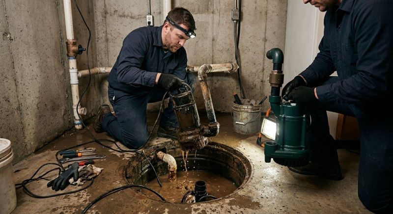 Basement Sump Pump Service in Manchester, NH