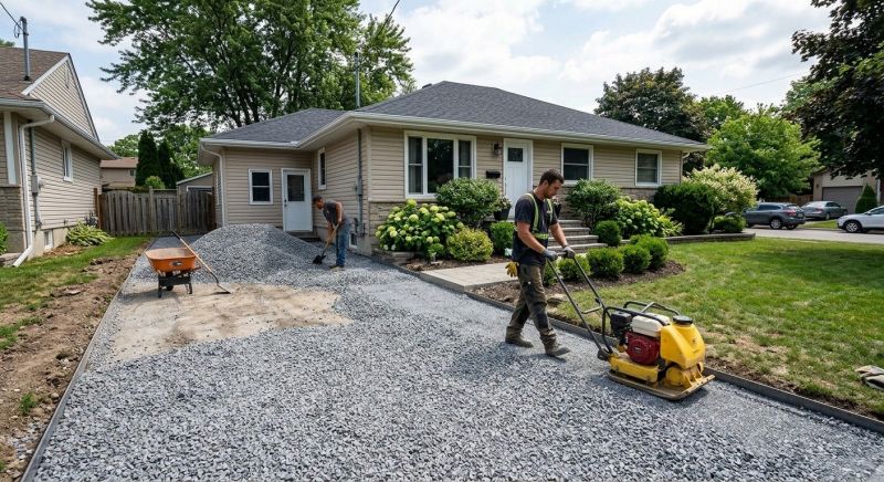 Gravel Patio Installation in Calvert County, MD