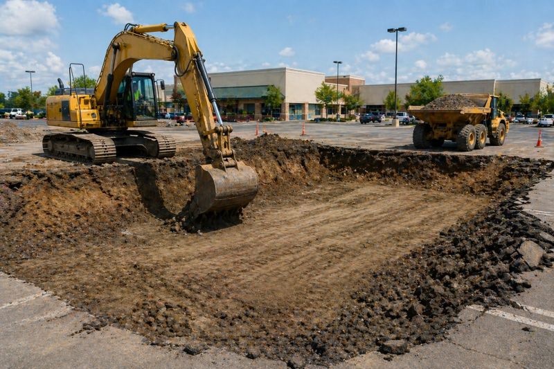 Parking Lot Gravel Repair in Pearland, TX