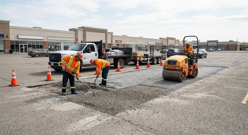 Parking Lot Leveling in Pearland, TX