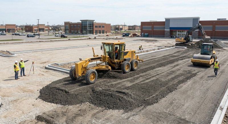 Parking Lot Leveling in Conroe, TX